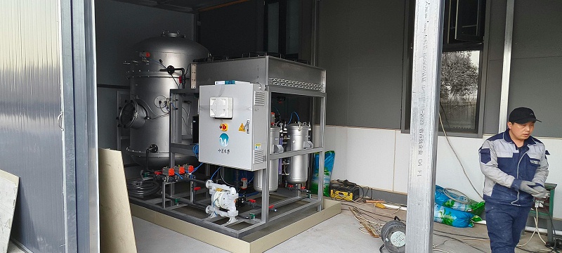 低溫蒸發工藝處理熒光檢測廢水項目現場